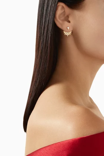 Sunlight Diamond Earrings in 18kt Rose Gold