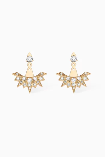 Sunlight Diamond Earrings in 18kt Rose Gold