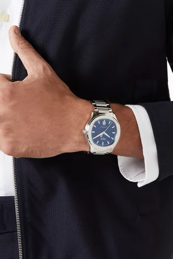 ساعة بولو بنافذة لعرض التاريخ ستانلس ستيل، 42 مم