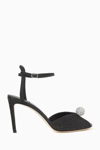 Sacora 85 Sandals in Glitter Leather