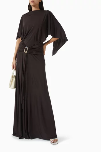 Fluted Bodysuit in Jersey