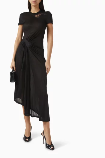 Delphin Lace Rib T-shirt Dress in Jersey