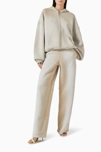 Wide-leg Sweatpants in Cotton Blend