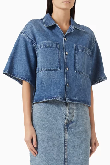 Crop Shirt in Denim