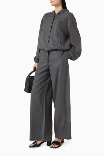 Wide-leg Pants in Silk
