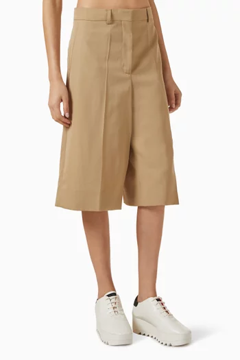 Classic Tailoring Wide-leg Bermuda Shorts