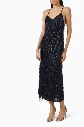 Slip Dress in Lurex Tinsel