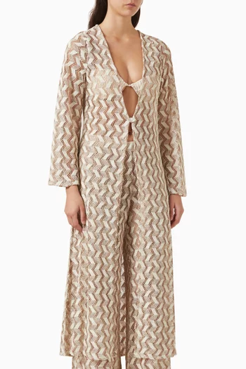 Uda Zigzag Knit Robe