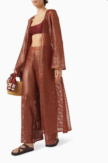 روب اود للارتداء فوق ملابس السباحة قماش شبكي