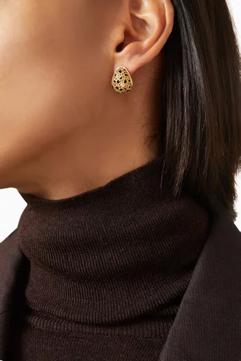 أقراط لينيكس بتصميم كمثرى ذهب عيار 9