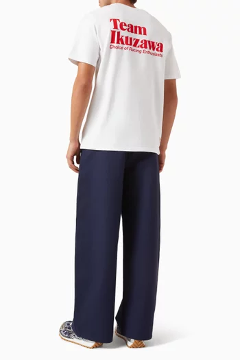 تي شيرت بشعار الماركة قطن جيرسيه عضوي