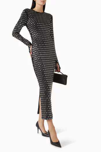 Aura Embellished Midi Dress