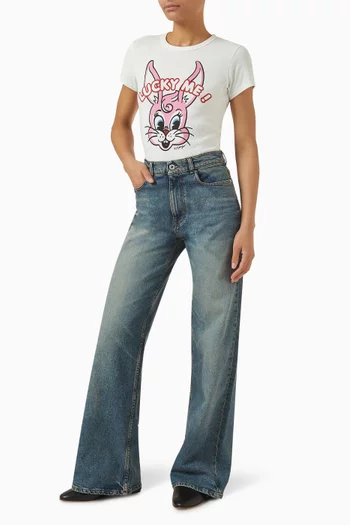 Cartoon T-shirt in Cotton-jersey