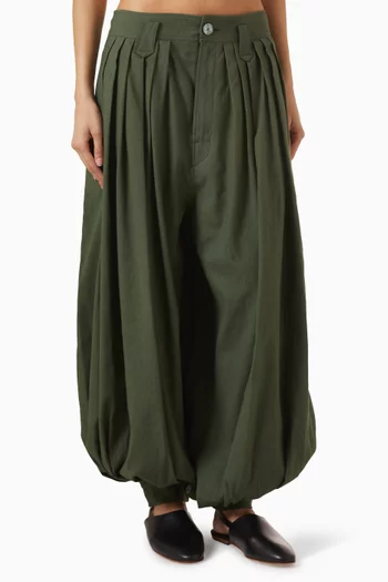 Balloon Pants in Cotton Blend