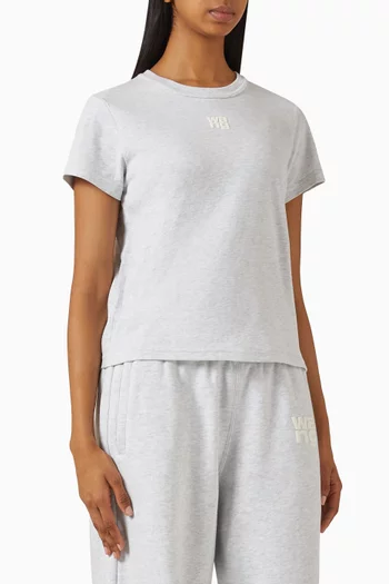 Puff-logo T-shirt in Jersey