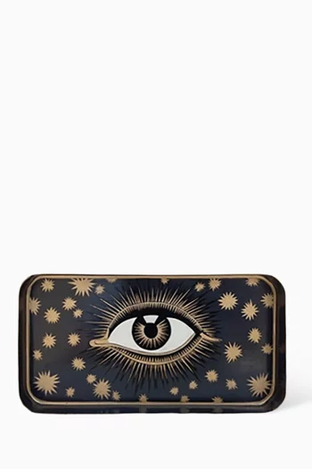 Evil Eye Tray in Hand-painted Iron