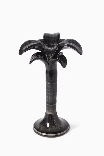 Medium Palm Candlestick Holder in Ceramic