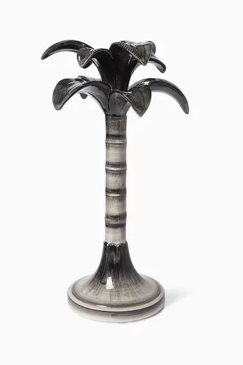 Large Palm Candlestick Holder in Ceramic