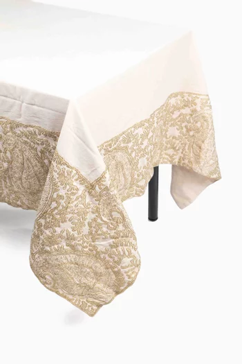 Embroidered Tablecloth in Cotton