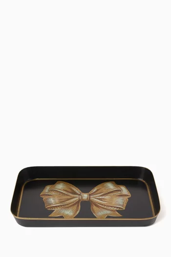 Festive Tray in Hand-painted Iron