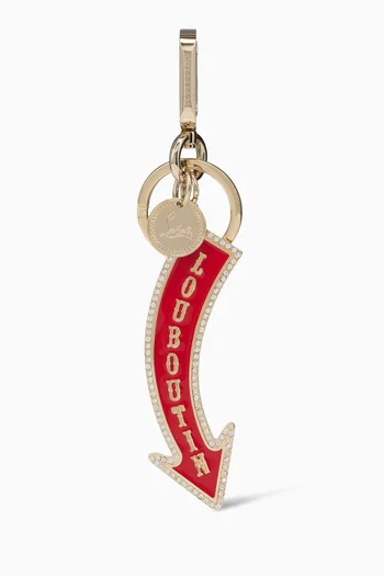 Circus Signpost Keyring in Metal
