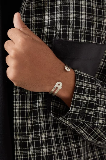 Arabic Letter "Meem" Cuff in Sterling Silver