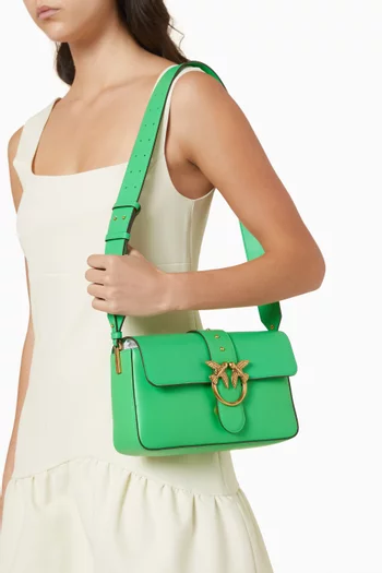 Large Love One Shoulder Bag in Leather