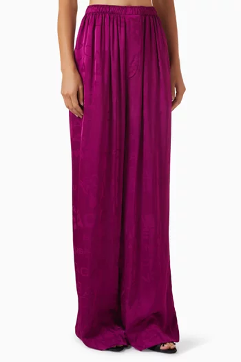 Pyjama Pants in Jacquard-viscose