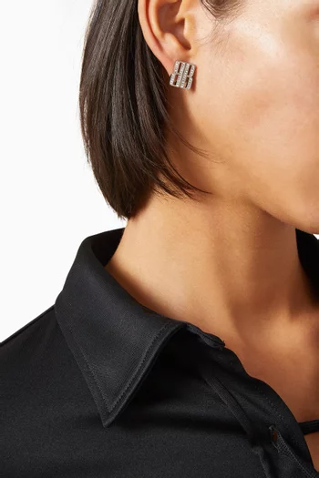 أقراط نانو مقاس XS مرصعة بأحجار الراين