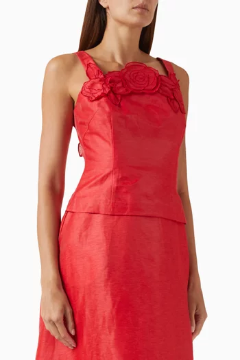 بلوزة إيزادورا بتطريزات بارزة