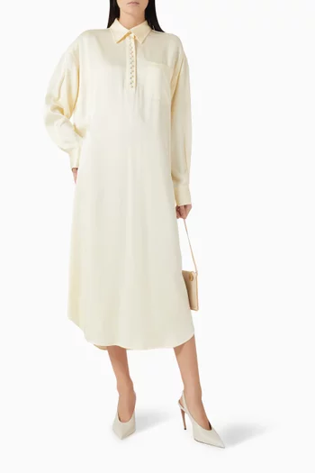 Embellished Shirt Dress