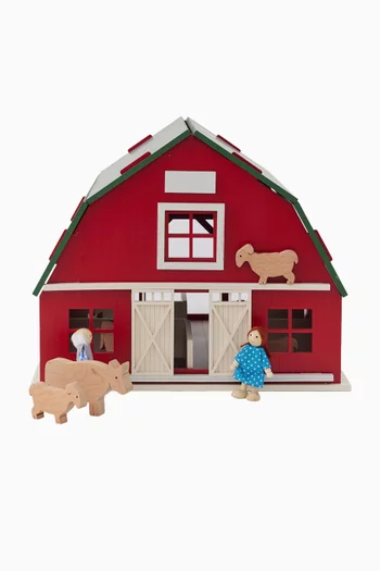 The Dutch Barn Dollhouse in Wood