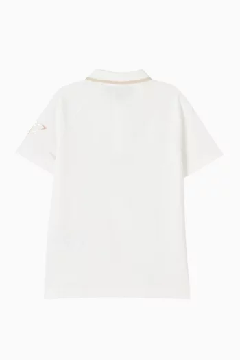 Eagle Logo Polo Shirt in Cotton-piqué