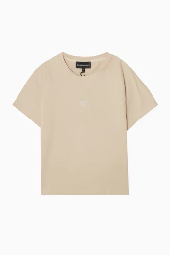 تي شيرت بشعار النسر حجم صغير قطن جيرسيه