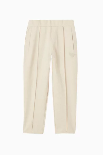 Eagle Logo Jacquard Sweatpants in Jersey