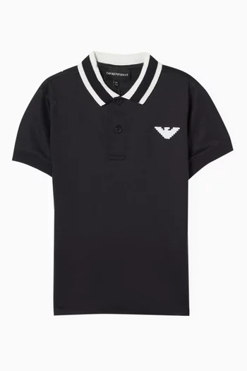 Eagle Logo Polo T-shirt in Cotton