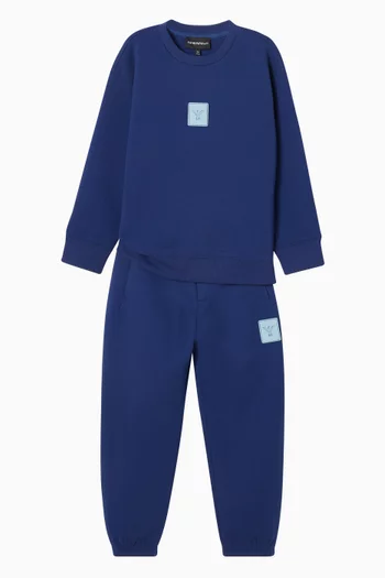 تي شيرت مطرز بشعار الماركة قطن