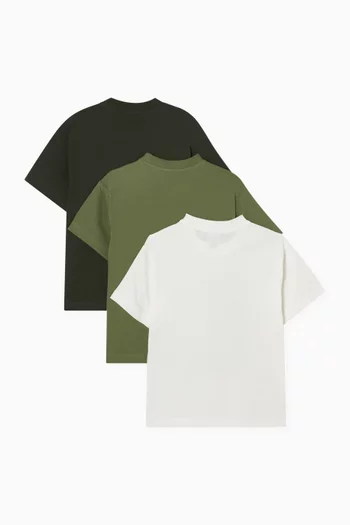 طقم تي شيرتات قطن، 3 قطع