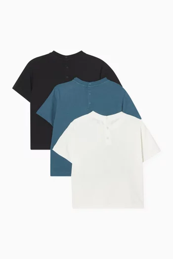 طقم تي شيرتات قطن، 3 قطع