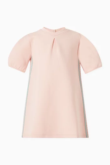Logo-tape Dress in Jersey