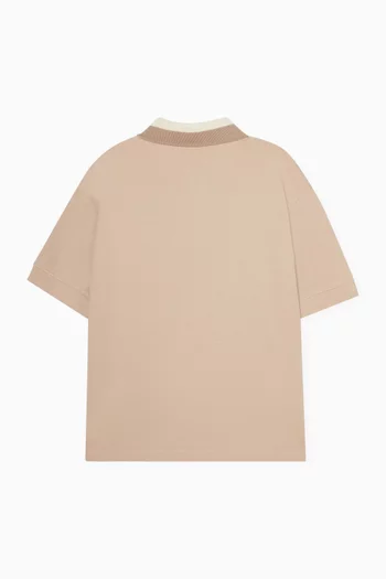 Logo Polo Shirt in Cotton