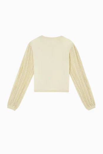 كارديغان بخيوط لامعة منسوج