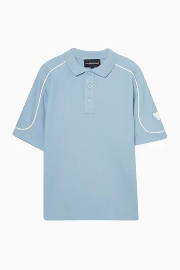Logo Polo Shirt in Cotton