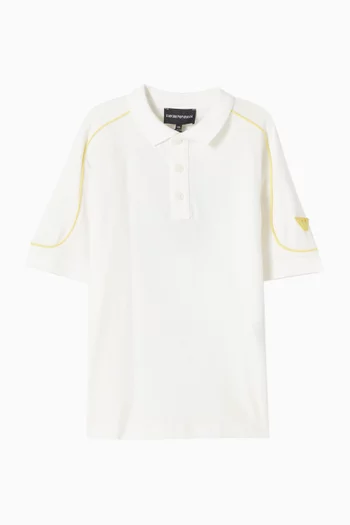 Logo Polo Shirt in Cotton