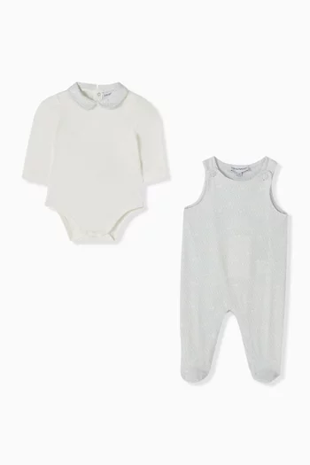 طقم دنغري وبلوزة بشعار النسر