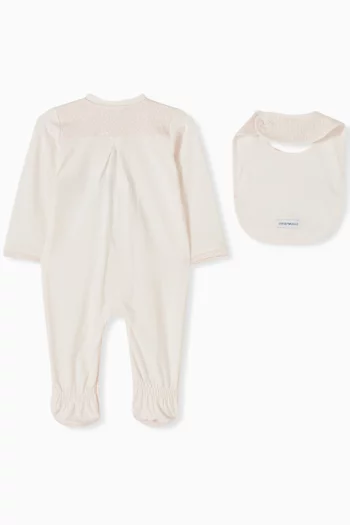 Eagle Logo Sleepsuit & Bib Set