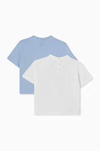 Printed T-shirt in Cotton, Set of 2
