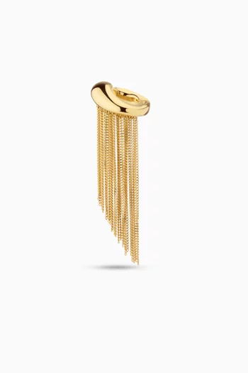 Issa Single Ear Cuff in 12kt Gold-plated Brass