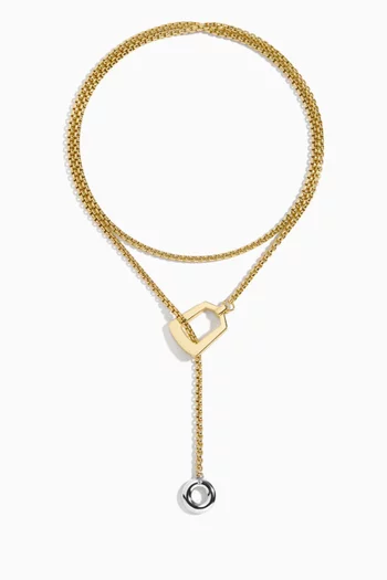 Tina Necklace in 12kt Gold-plated Brass