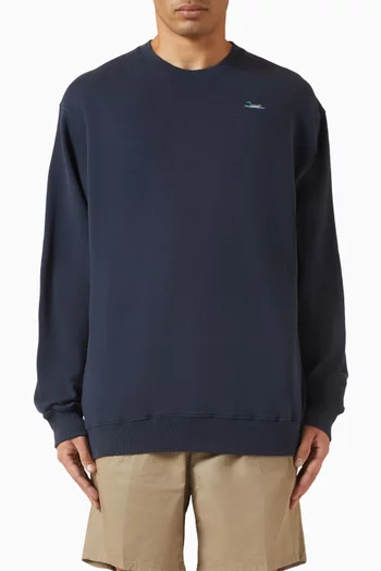 سويت شيرت مطرز ببطة قطن عضوي